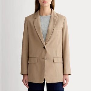 Everlane Tan Single-Breasted Blazer